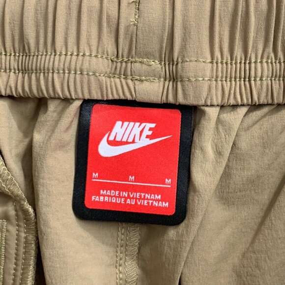 Nike Tech Woven Oversized Pants Mens Medium Beige Skate Wide Leg Stretch HM7158 - Picture 12 of 16